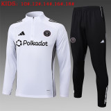 25-26 Inter Miami High Quality Kids Half Pull Tracksuit