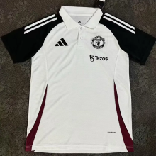 25-26 Man Utd White Polo Short Sleeve