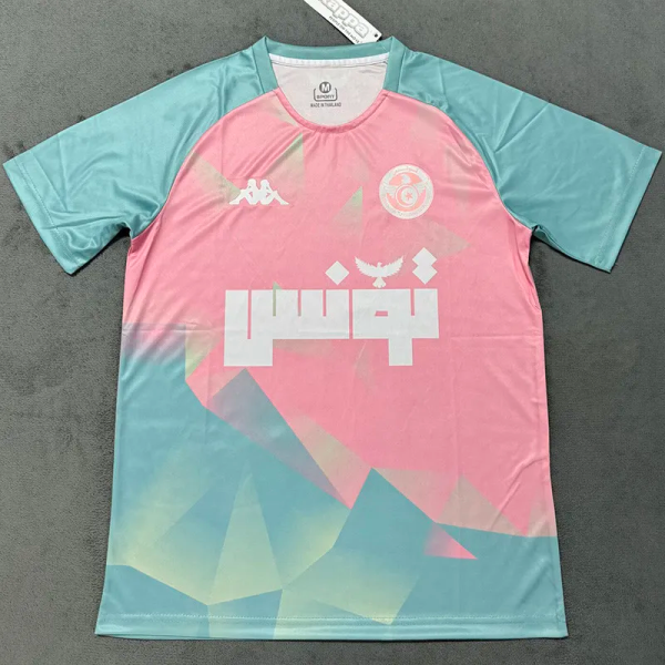 25-26 Tunisia Blue Pink Special Edition Training shirts 突尼斯