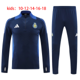 24-25 Al-Nassr High Quality Kids Half Pull Tracksuit