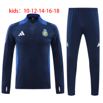 24-25 Al-Nassr High Quality Kids Half Pull Tracksuit