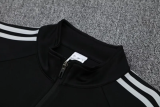 2025 AD Black Jacket Tracksuit