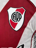 25-26 River Plate Home Long Sleeve Player Version Soccer Jersey (长袖球员) 1:1 Thai Quality