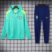 25-26 Brazil Light green Hoodie Tracksuit (卫衣套装)