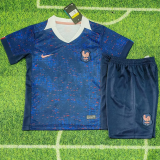 25-26 France Home Kids Soccer Jersey 1:1 Thai Quality