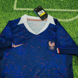 25-26 France Home Kids Soccer Jersey 1:1 Thai Quality