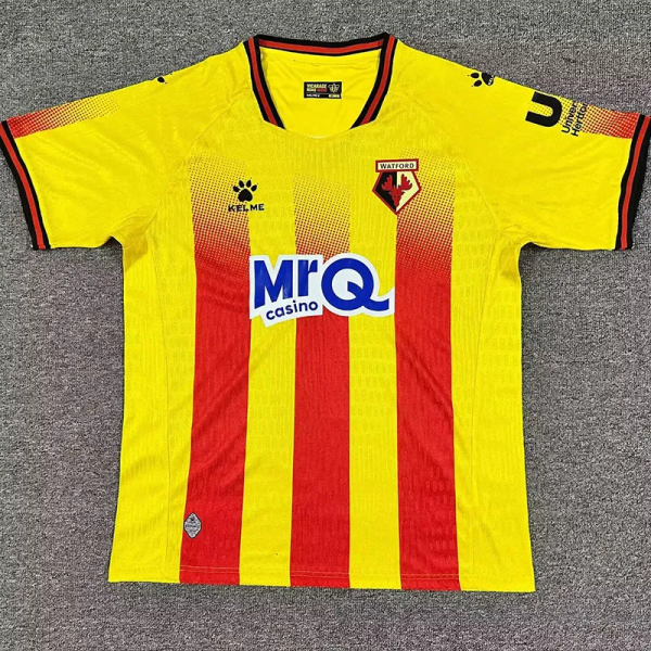 25-26 Watford Home Fans Soccer Jersey 1:1 Thai Quality