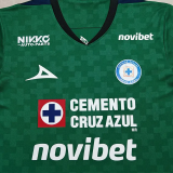 25-26 Cruz Azul Green Goalkeeper Fans Soccer Jersey 1:1 Thai Quality