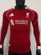 25-26 LIV Home Long Sleeve Player Version Soccer Jersey