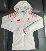 25-26 Mexico Light gray Windbreaker