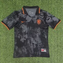 25-26 NetherIands Black Special Edition Fans Soccer Jersey 1:1 Thai Quality
