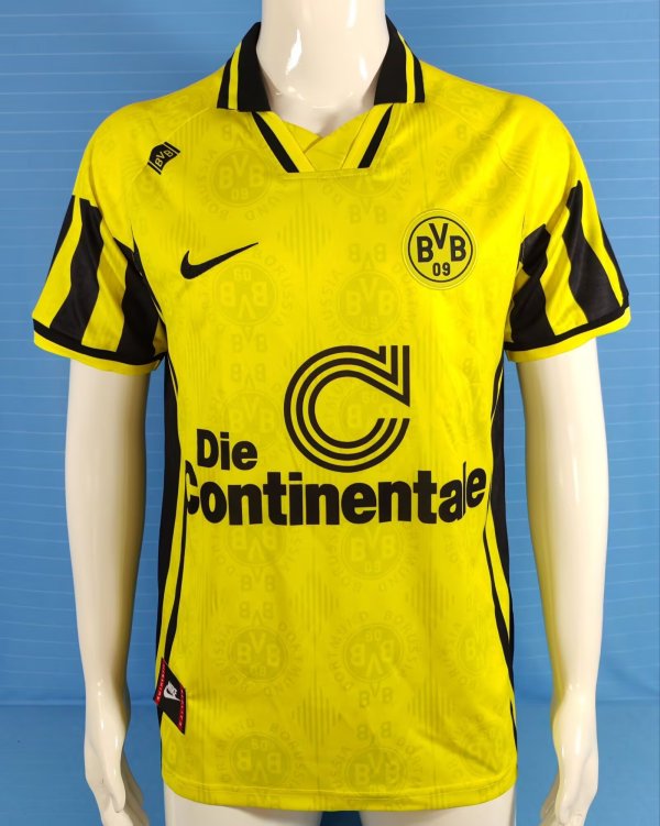1996-1997 Dortmund Home Retro Soccer Jersey