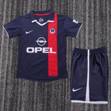 2001-2002 PSG Home Retro Kids Soccer Jersey