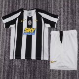2004-2005 JUV Home Retro Kids Soccer Jersey