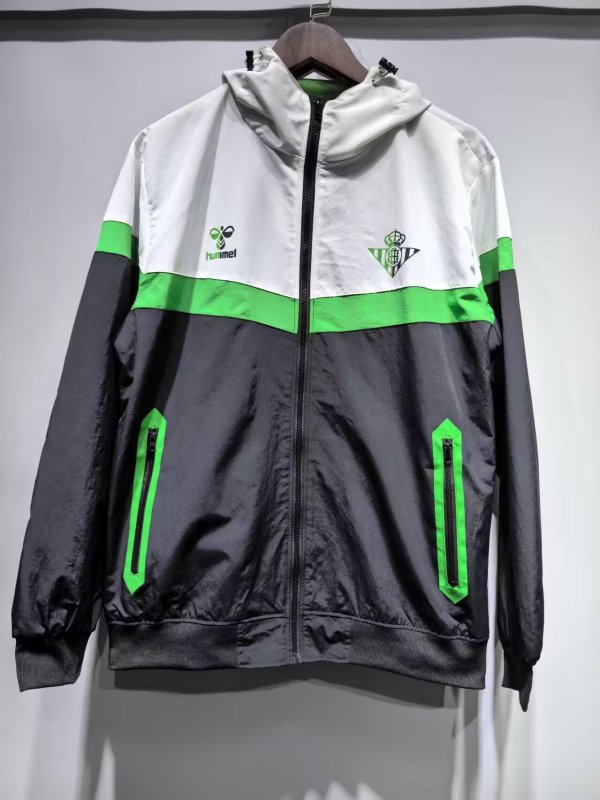 25-26 Real Betis White Windbreaker