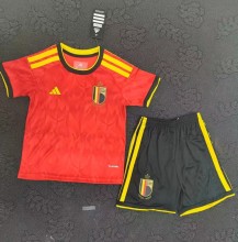 2026 World Cup Belgium Home Kids Soccer Jersey