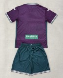 25-26 Swansea City Away Kids Soccer Jersey