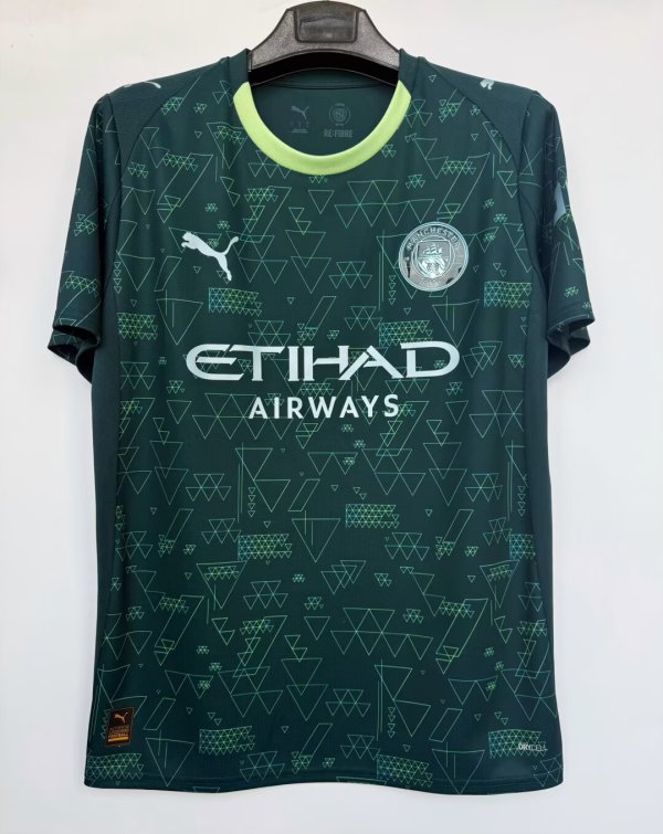 25-26 Man City Fourth Fans Soccer Jersey