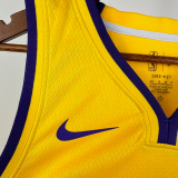 Lakers DONCIC #77 Yellow Top Quality Hot Pressing NBA Jersey(V领)