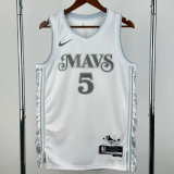 24-25 Dallas Mavericks RUSSELL #5 White City Edition Top Quality Hot Pressing NBA Jersey