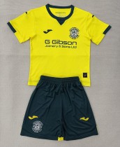 25-26 Hibernian FC Away Kids Soccer Jersey