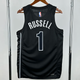 22-23 NETS RUSSELL #1 Black Top Quality Hot Pressing NBA Jersey (Trapeze Edition) 飞人版