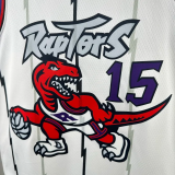 25-26 Raptors CARTER #15 White Retro Top Quality Hot Pressing NBA Jersey