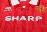 1992-1994 Man Utd Home Retro Kids Soccer Jersey