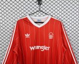 1982-1984 Nottingham Home Long Sleeve Retro Soccer Jersey