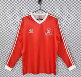 1977-1980 Nottingham Home Long Sleeve Retro Soccer Jersey