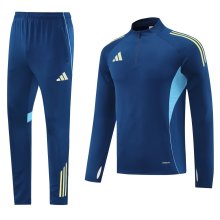 2025 AD Blue Half Pull Tracksuit 
