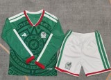 2026 World Cup Mexico Home Long Sleeve Kids Soccer Jersey (长袖)