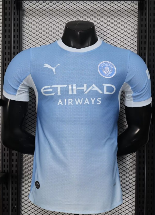 2026 Man City Home Player Version Soccer Jersey
