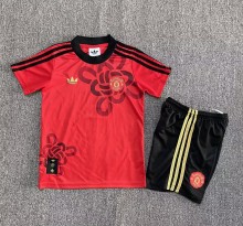 25-26 Man Utd Red Special Edition Kids Soccer Jersey