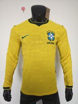 2026 Brazil Home Long Sleeve Player Version Soccer Jersey (长袖球员) 2026 Brazil Home Long Sleeve Player Version Soccer Jersey (长袖球员)