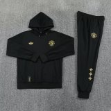 26-27 Man Utd Black Hoodie Tracksuit (卫衣套装)