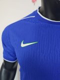 1998 Brazil Blue Player Version Retro Soccer Jersey