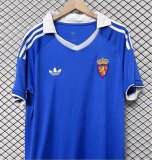 26-27 Zaragoza Blue Retro Version Fans Soccer Jersey