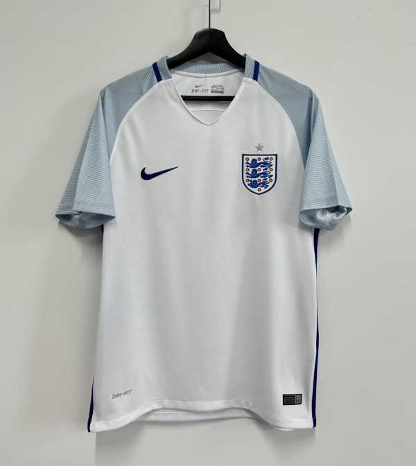 2016 England Home Retro Soccer Jersey