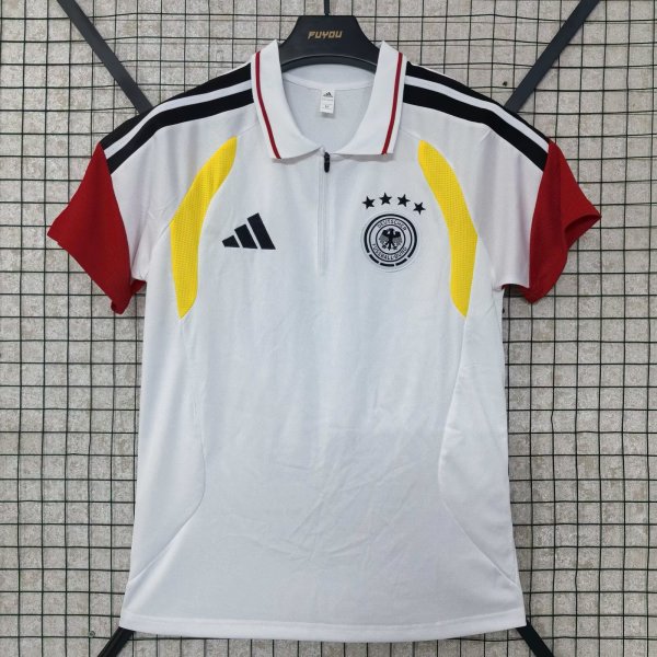 26-27 Germany White Polo Short Sleeve