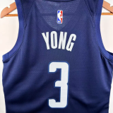 24-25 Wizards YONG #3 Royal blue Top Quality Hot Pressing NBA Jersey (Trapeze Edition)飞人版