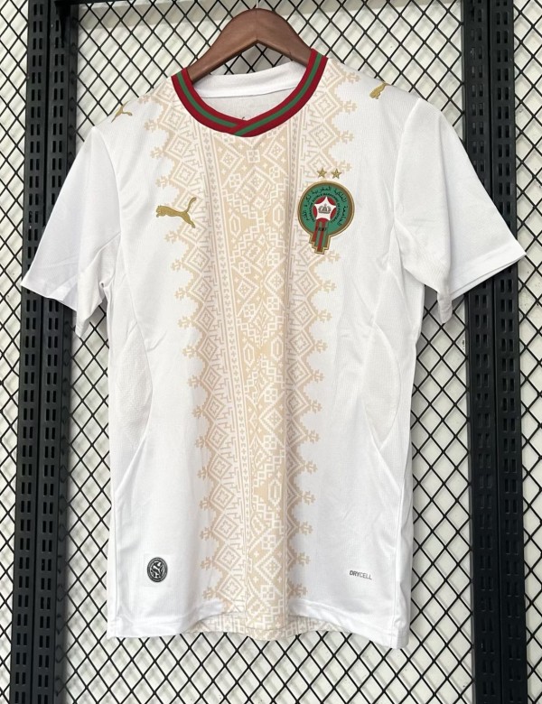 2026 World Cup Morocco Away Fans Soccer Jersey(With 2 Star)*两颗星