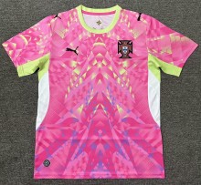 2026 Portugal Pink GoalKeeper Fans Soccer Jersey
