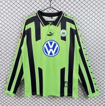 1999-2000 Wolfsburg Away Long Retro Soccer Jersey