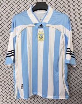 2004-2006 Argentina White Blue Hip-Hop Version Retro Soccer Jersey