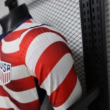 2026 World Cup USA Home Long Sleeve Player Version Soccer Jersey*长袖球员