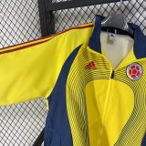 2026 Colombia Yellow Retro Windbreaker