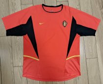 2002 Belgium Home Retro Soccer Jersey
