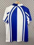 26-27 La Coruna White Blue Retro Version Fans Soccer Jersey