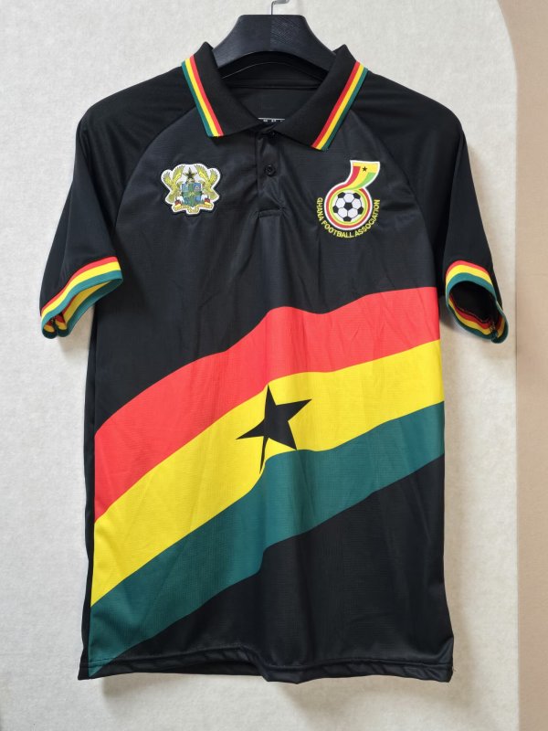 26-27 Ghana Black Special Edition Polo Short Sleeve